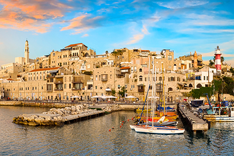 This is a stock photo. Jaffa Port in Tel Aviv, Israel.