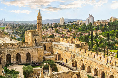 This is a stock photo. The Tower of David in Jerusalem.